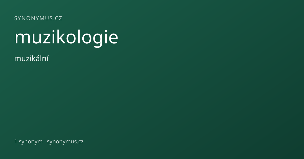Náhled odkazu: muzikologie