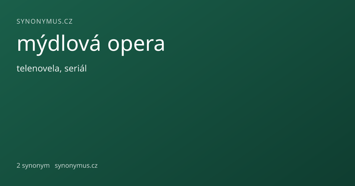 Náhled odkazu: mýdlová opera