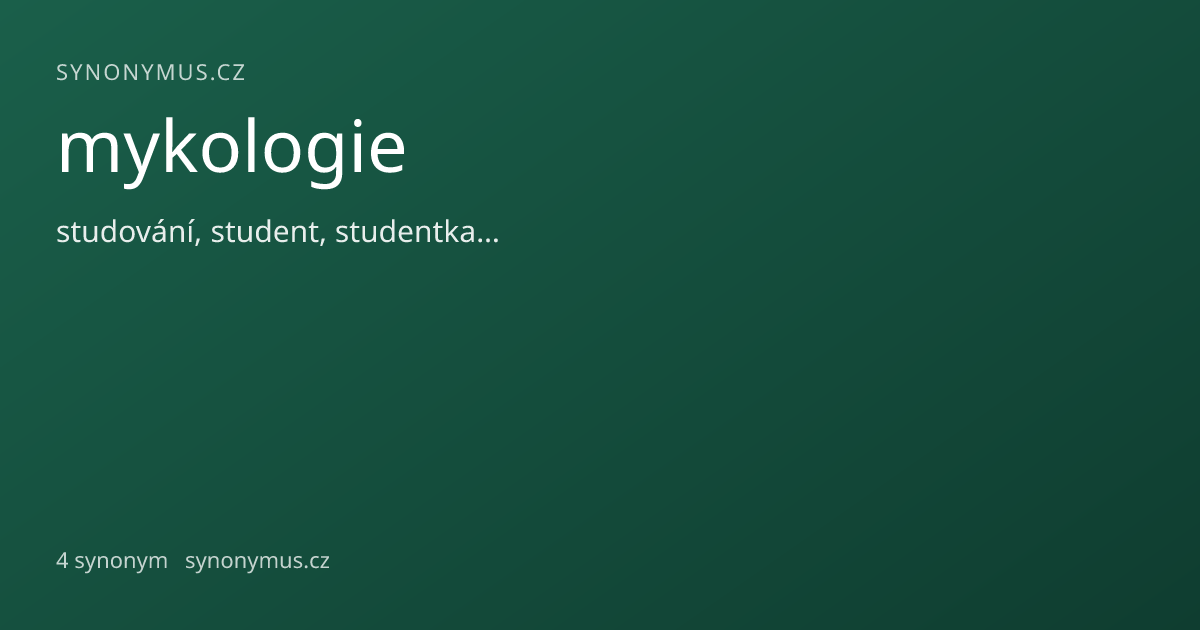 Náhled odkazu: mykologie
