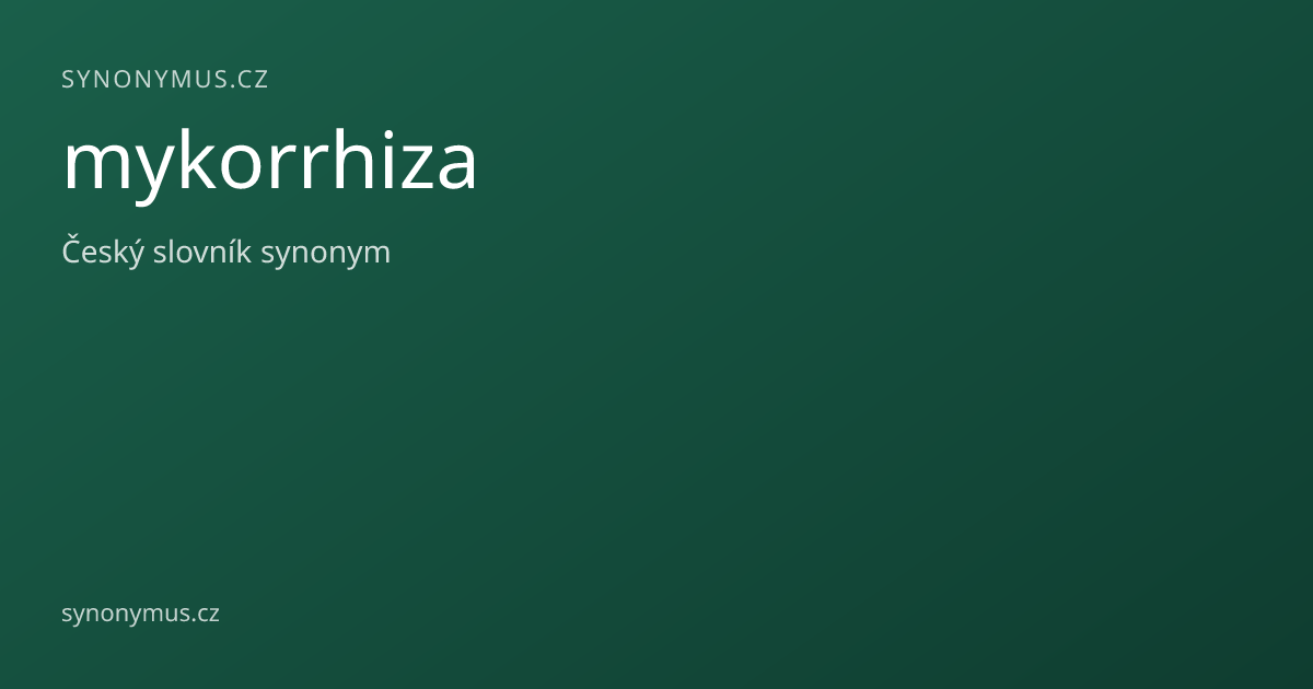 Náhled odkazu: mykorrhiza