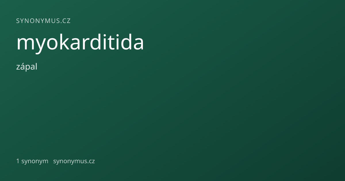 Náhled odkazu: myokarditida