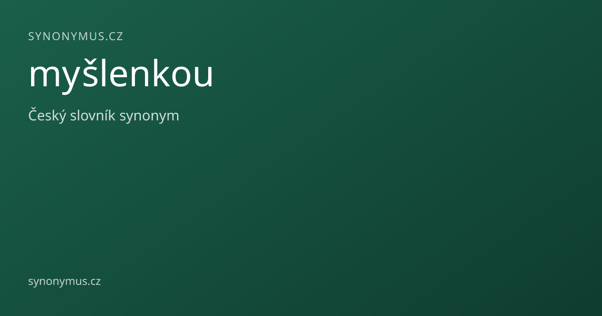 Náhled odkazu: myšlenkou
