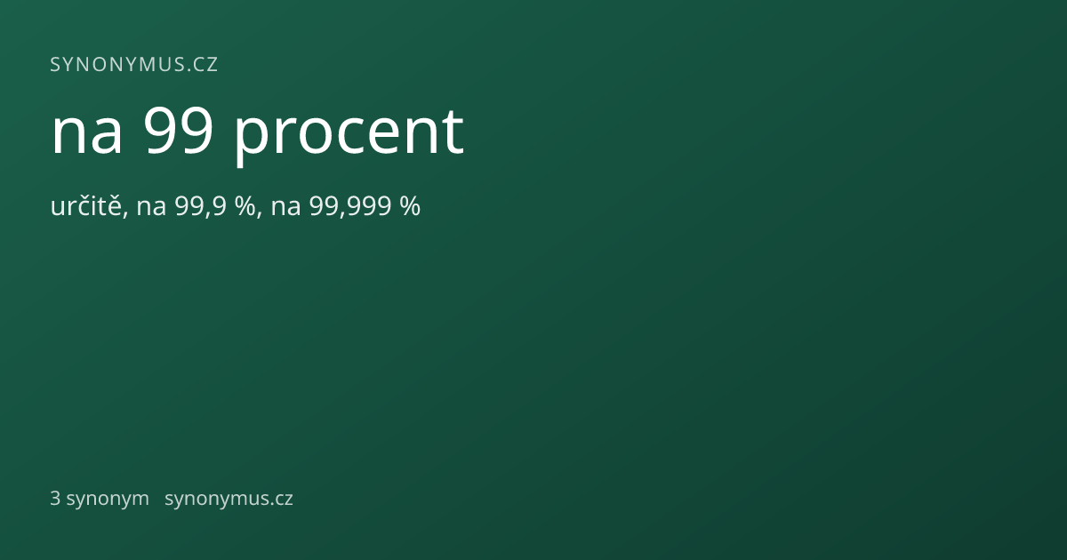 Náhled odkazu: na 99 procent