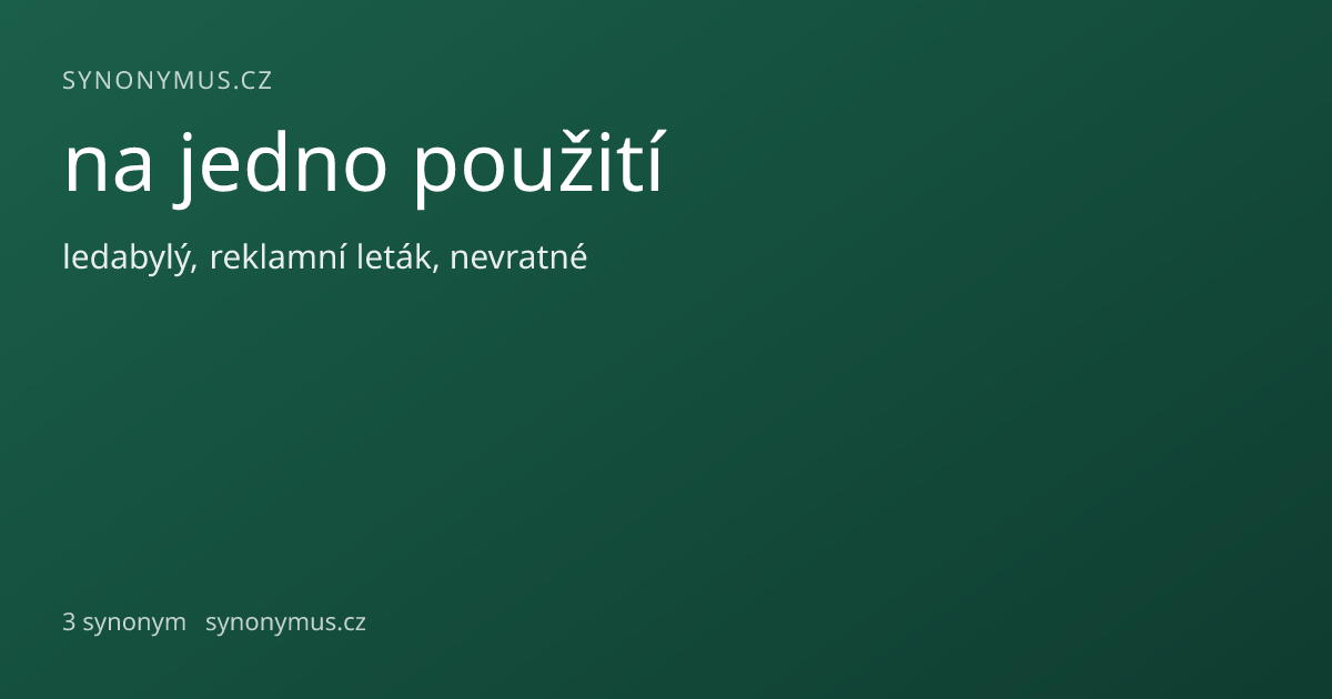 Náhled odkazu: na jedno použití