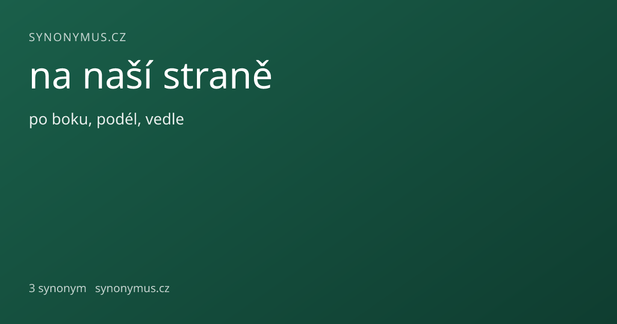 Náhled odkazu: na naší straně