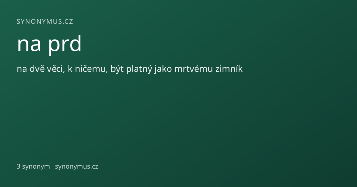 Náhled odkazu: na prd