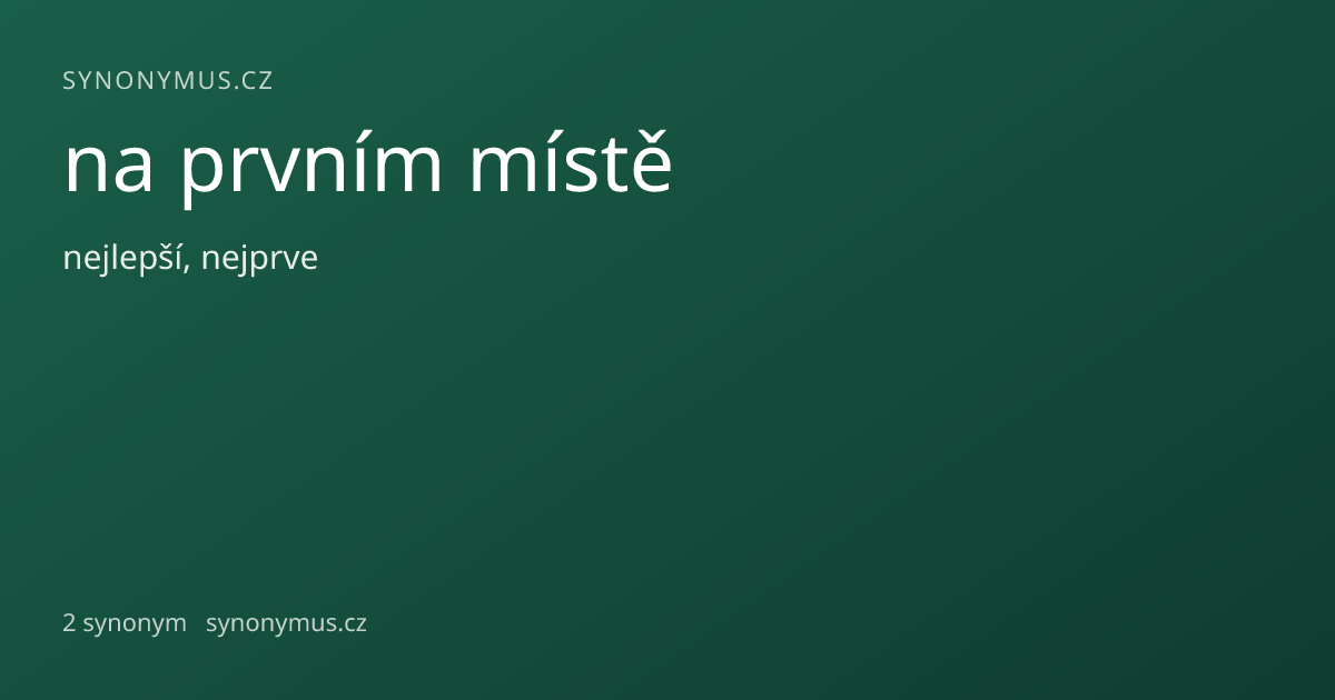 Náhled odkazu: na prvním místě