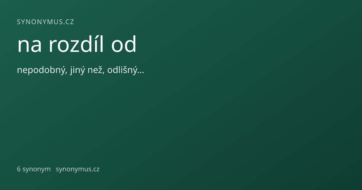 Náhled odkazu: na rozdíl od