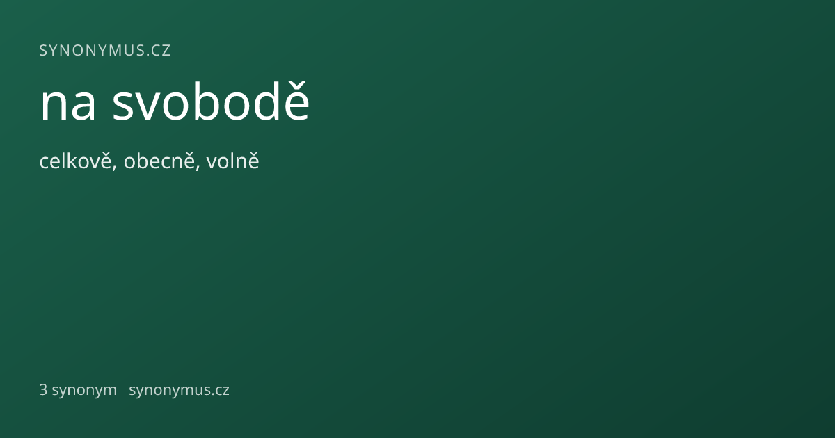 Náhled odkazu: na svobodě