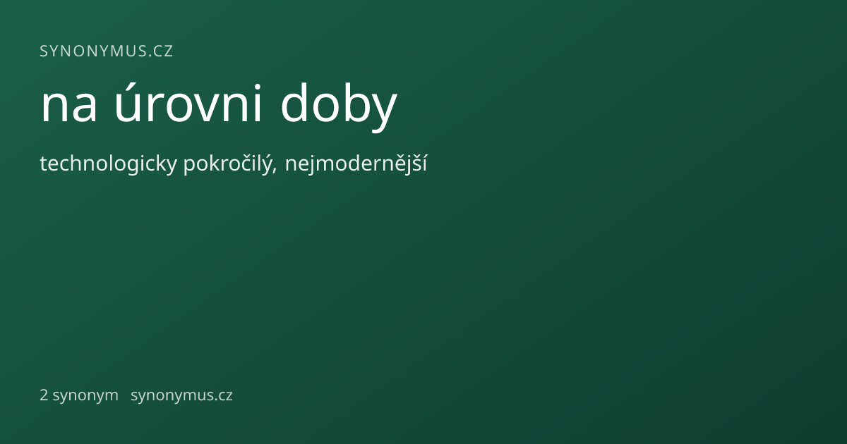 Náhled odkazu: na úrovni doby