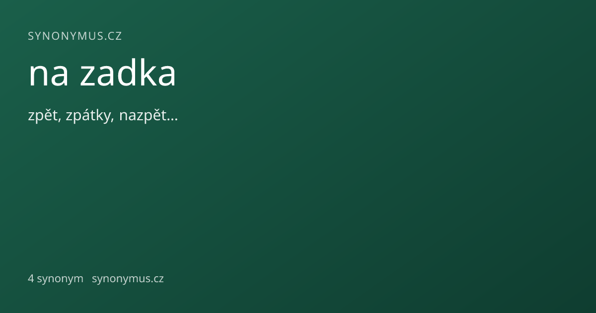 Náhled odkazu: na zadka