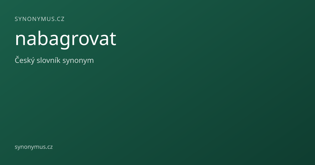 Náhled odkazu: nabagrovat