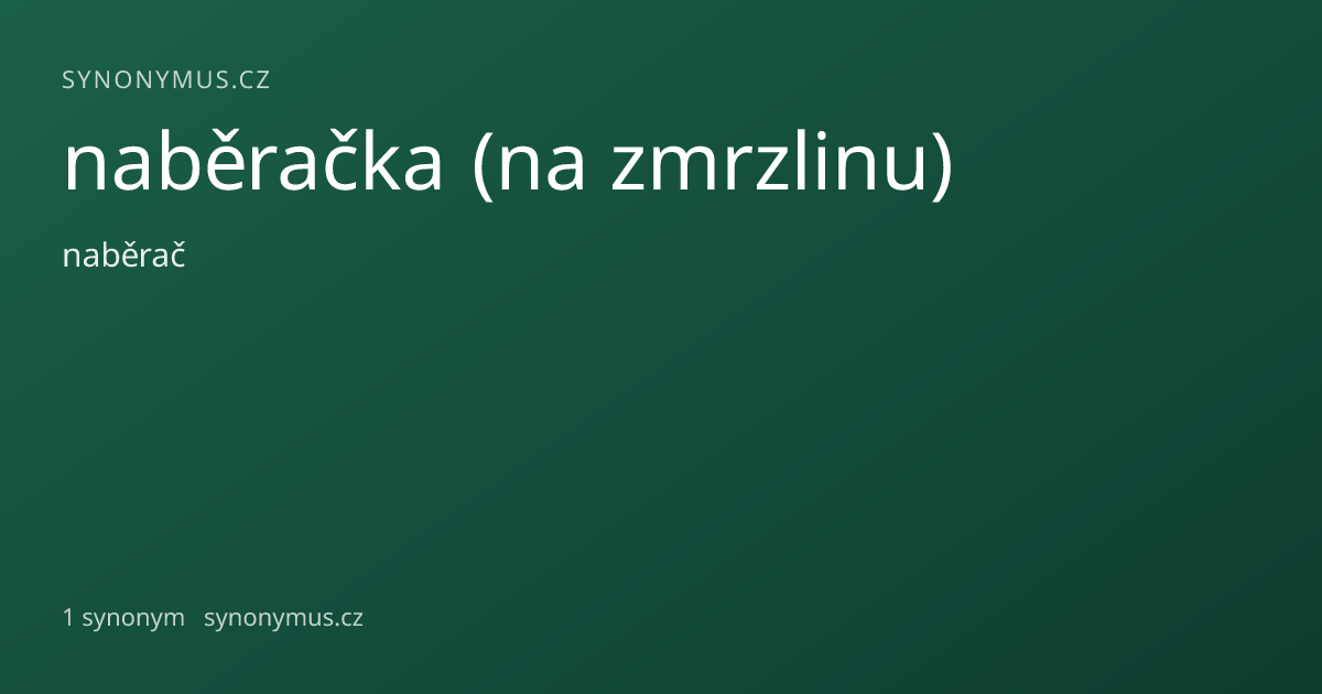 Náhled odkazu: naběračka (na zmrzlinu)