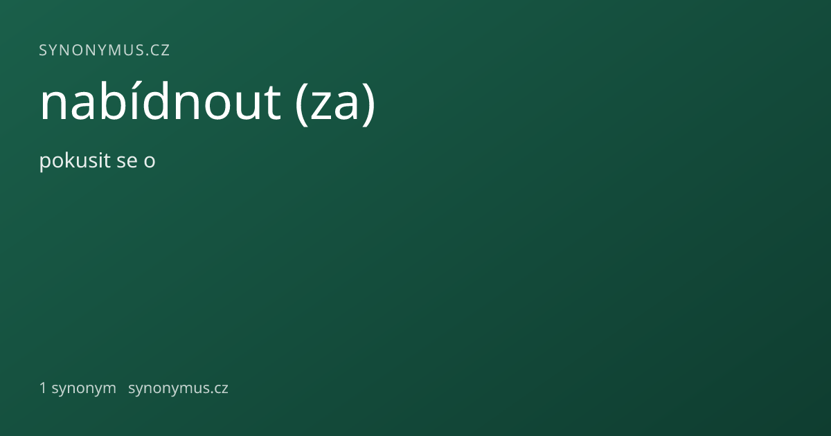 Náhled odkazu: nabídnout (za)