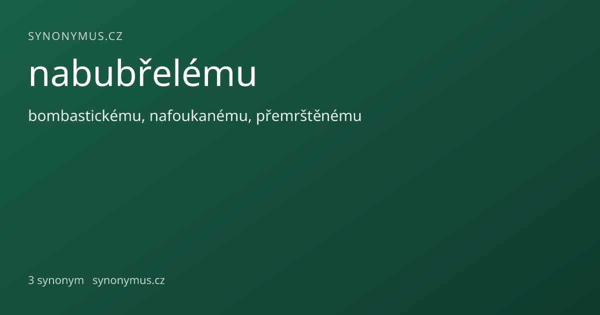 Náhled odkazu: nabubřelému