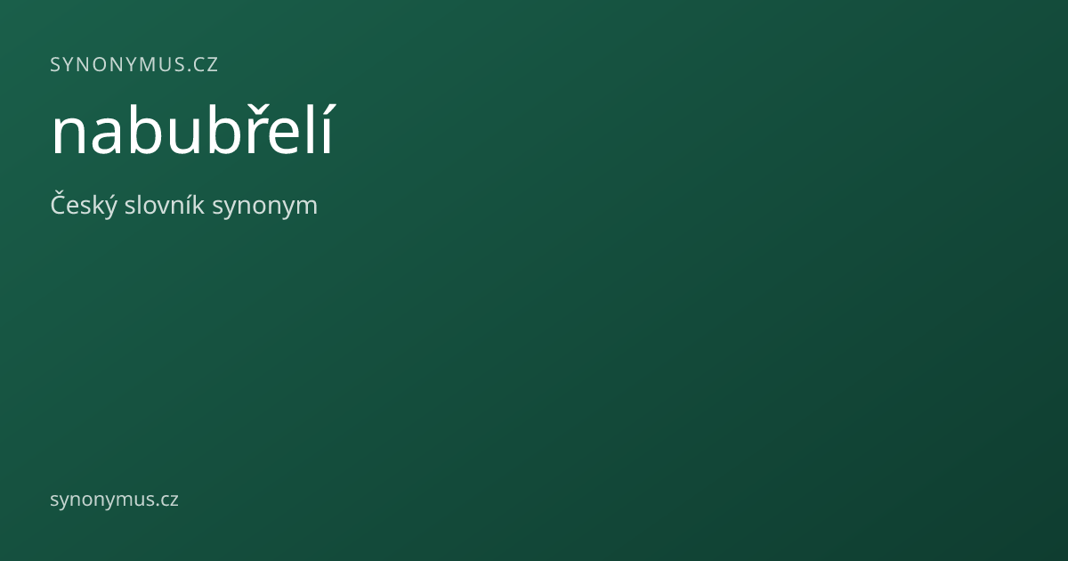 Náhled odkazu: nabubřelí