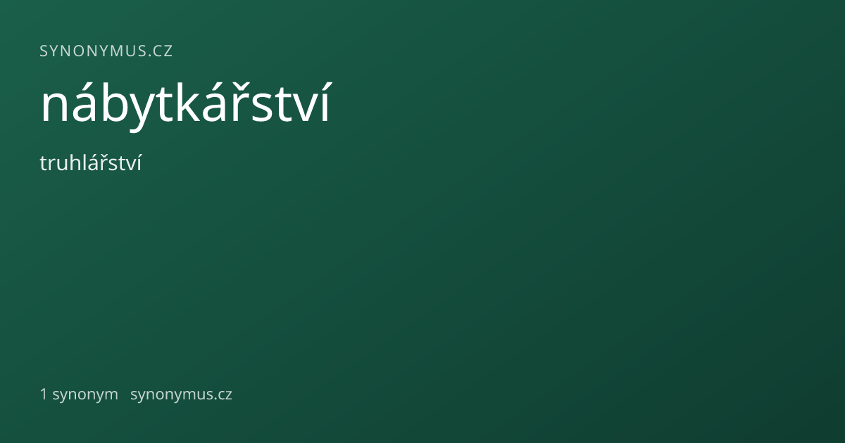 Náhled odkazu: nábytkářství