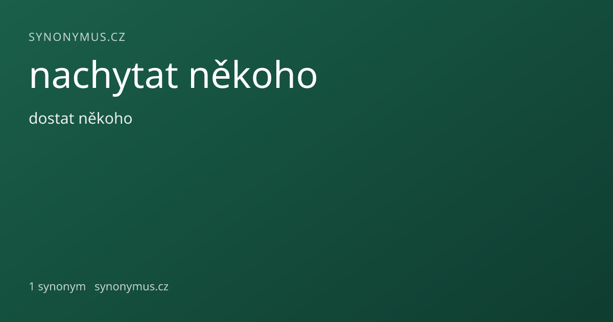 Náhled odkazu: nachytat někoho