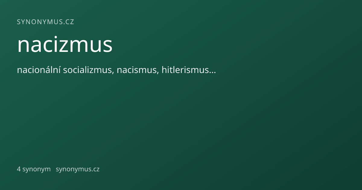 Náhled odkazu: nacizmus