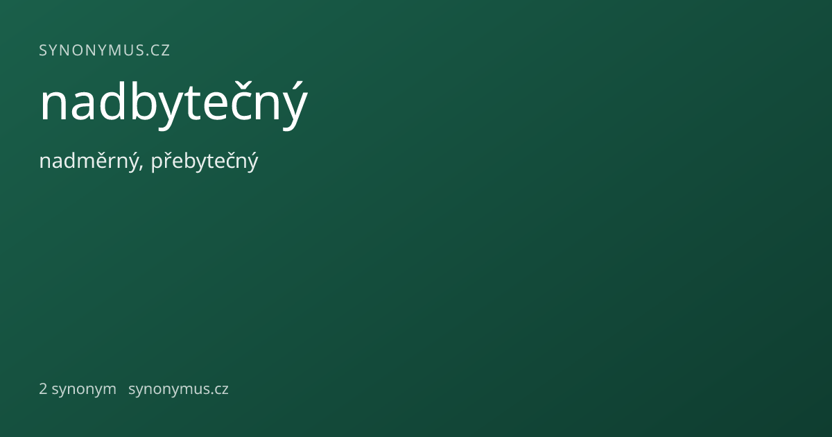Náhled odkazu: nadbytečný
