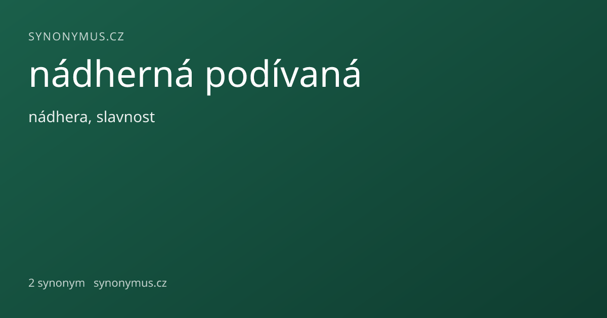 Náhled odkazu: nádherná podívaná