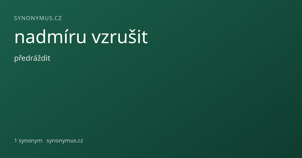 Náhled odkazu: nadmíru vzrušit