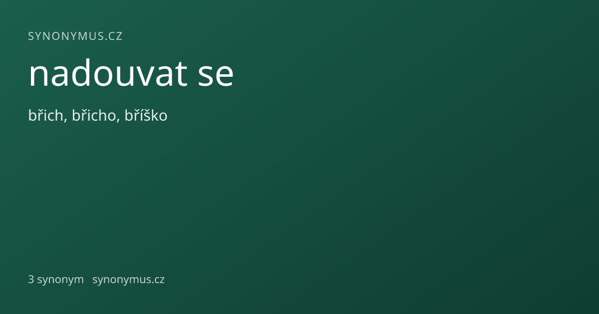 Náhled odkazu: nadouvat se
