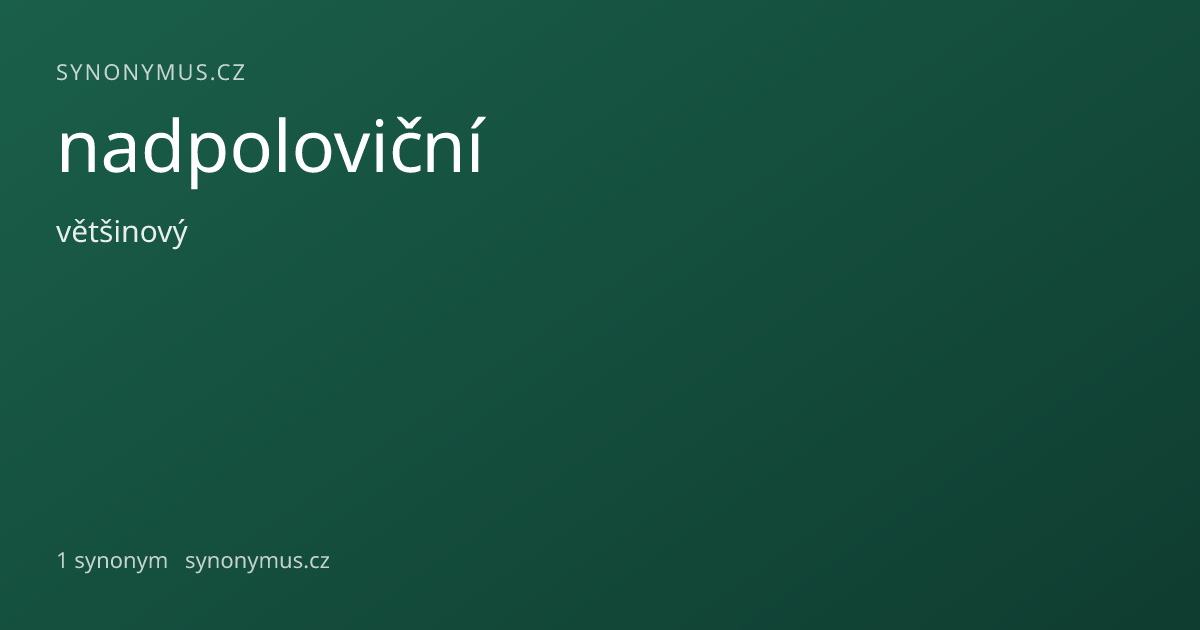 Náhled odkazu: nadpoloviční