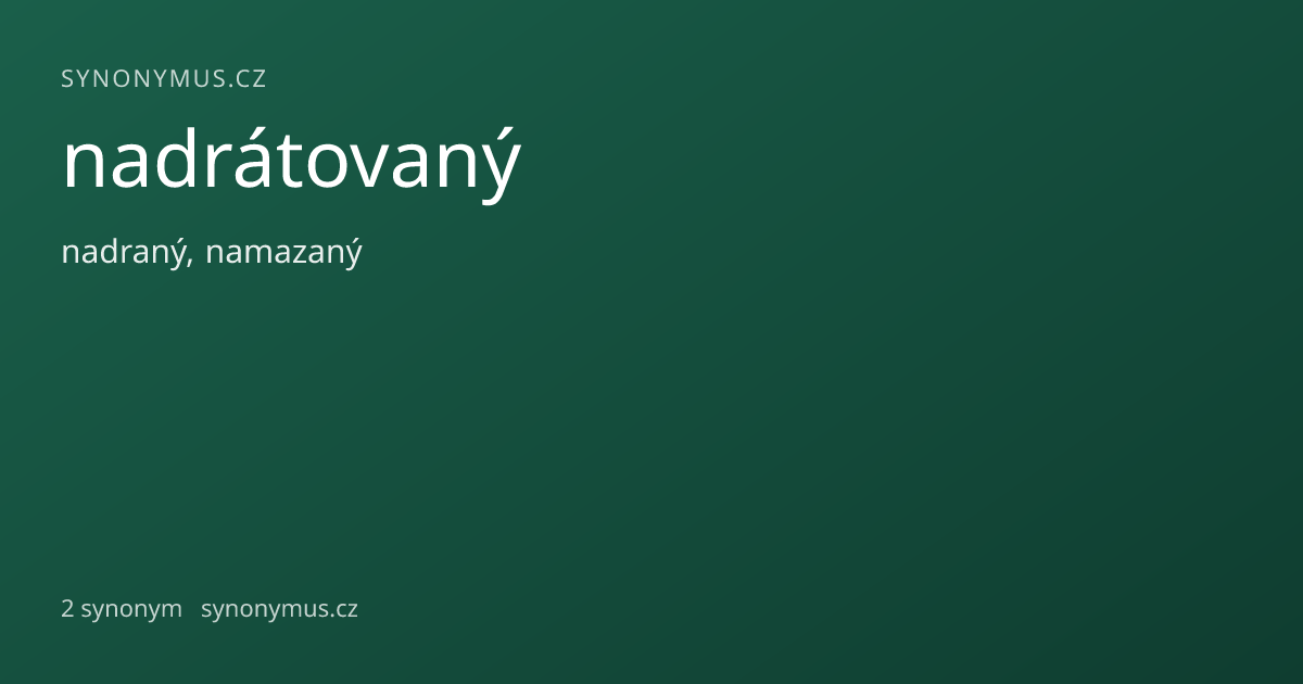 Náhled odkazu: nadrátovaný