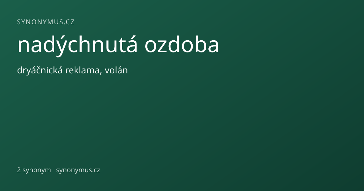 Náhled odkazu: nadýchnutá ozdoba