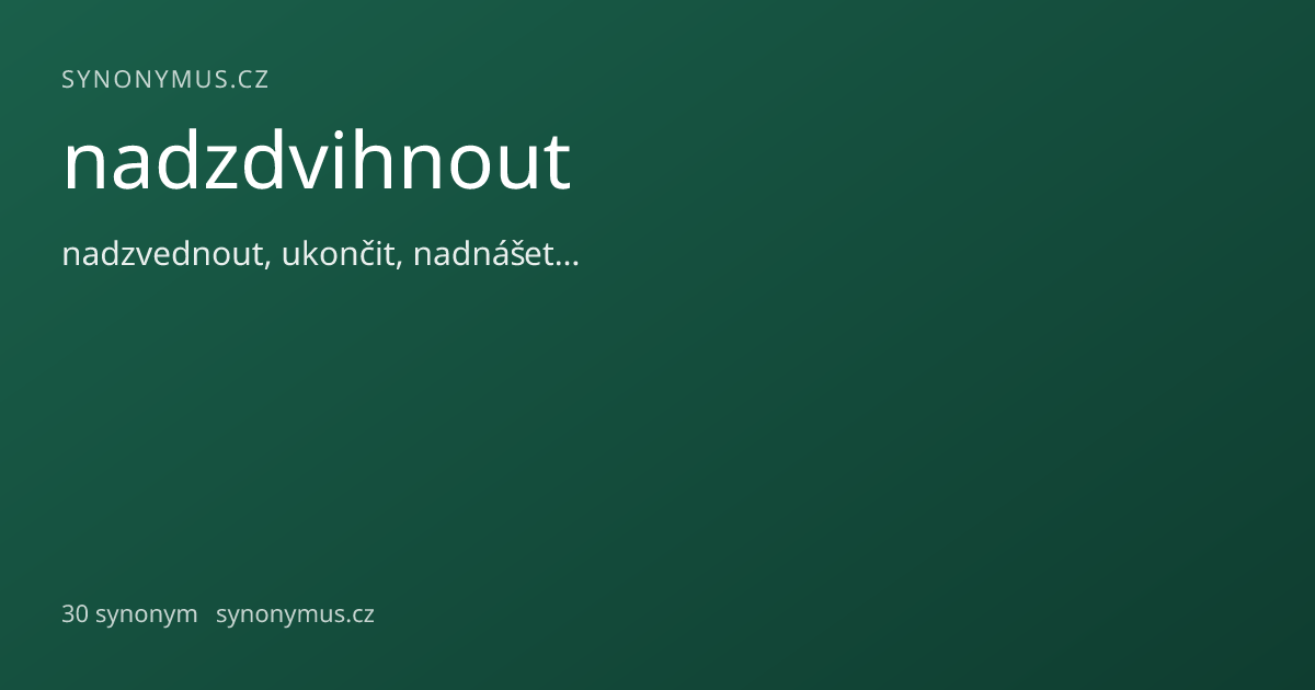 Náhled odkazu: nadzdvihnout