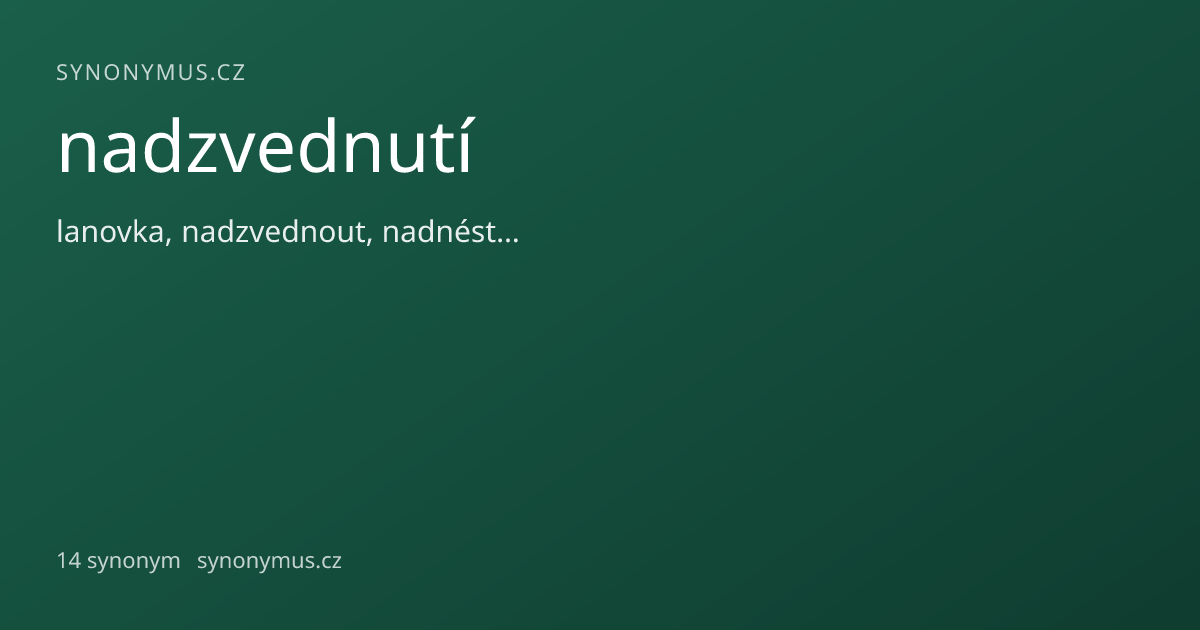 Náhled odkazu: nadzvednutí