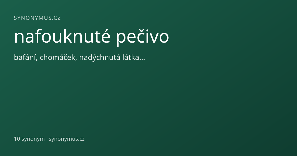Náhled odkazu: nafouknuté pečivo