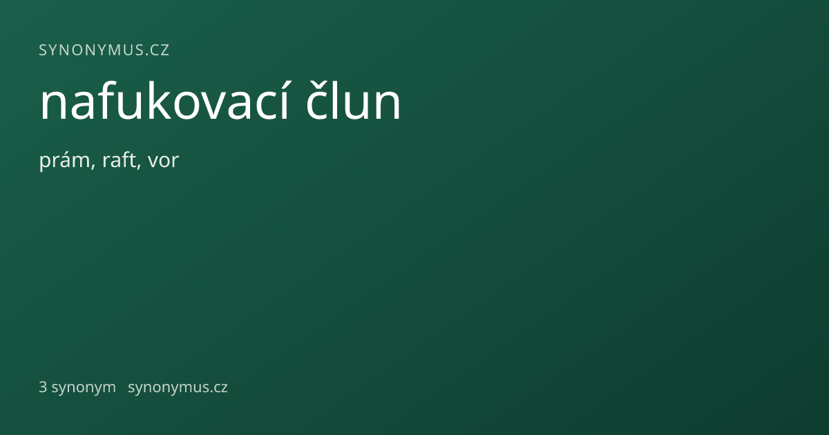 Náhled odkazu: nafukovací člun