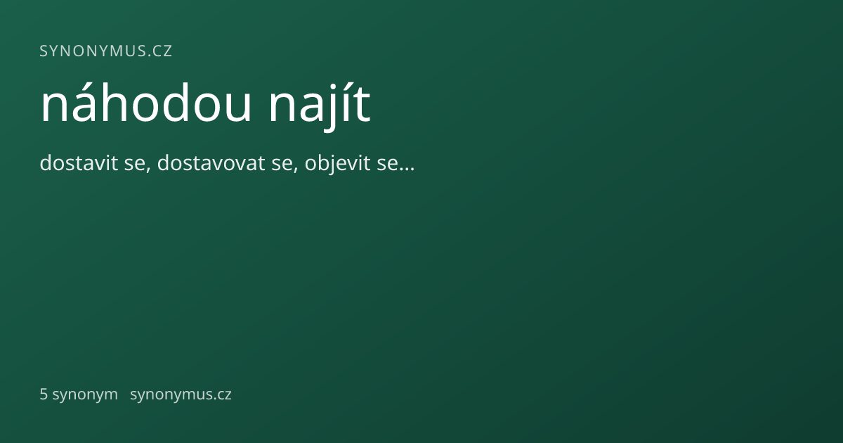 Náhled odkazu: náhodou najít