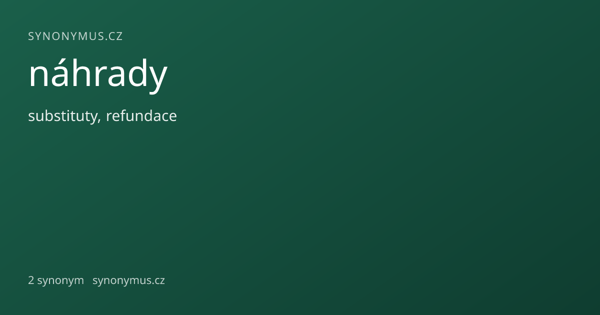 Náhled odkazu: náhrady