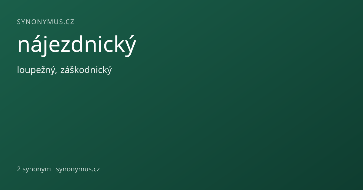 Náhled odkazu: nájezdnický