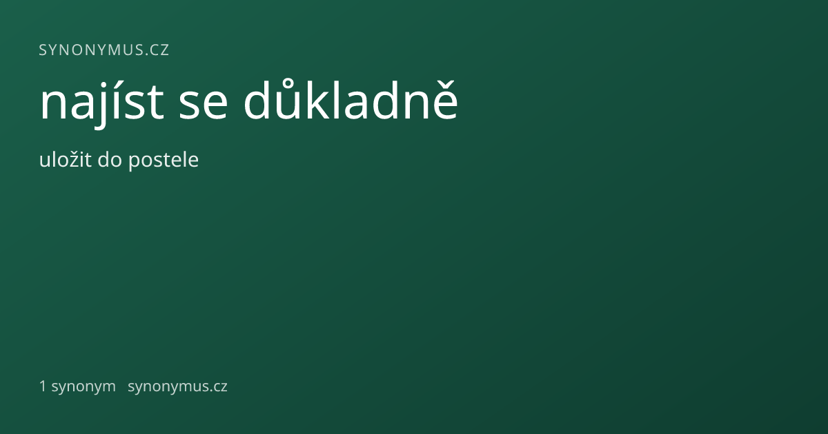 Náhled odkazu: najíst se důkladně