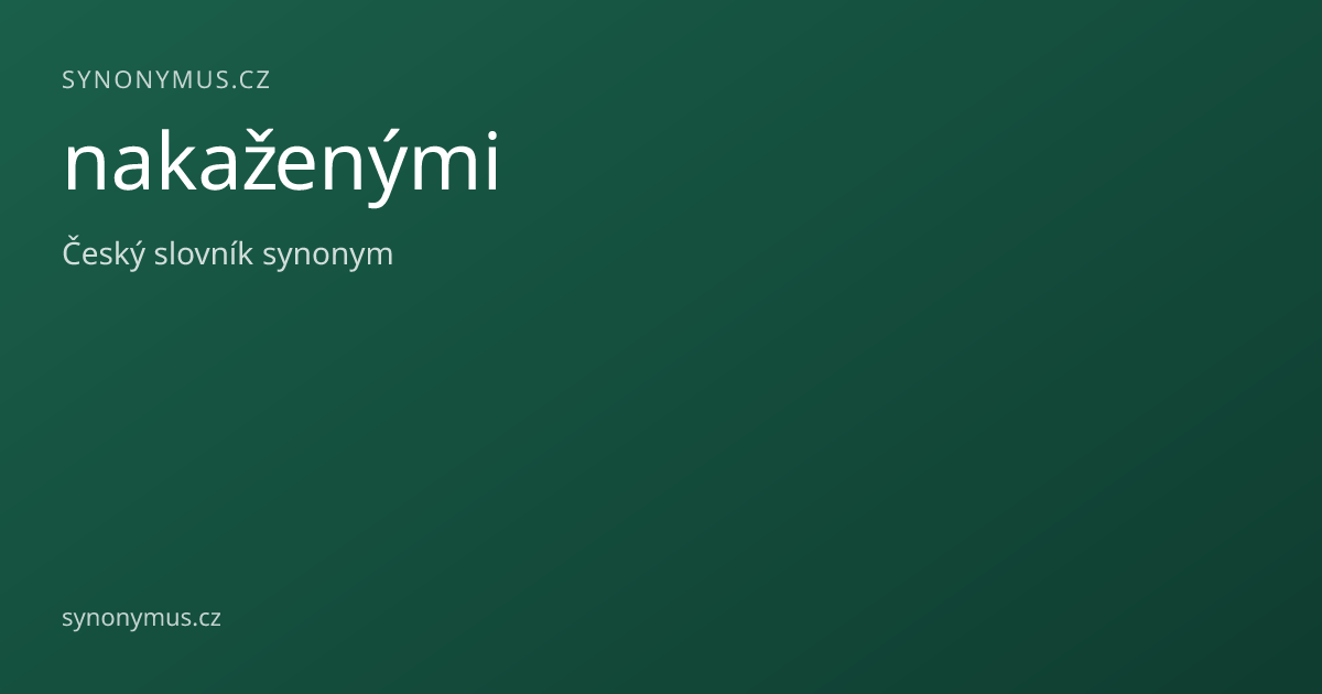 Náhled odkazu: nakaženými