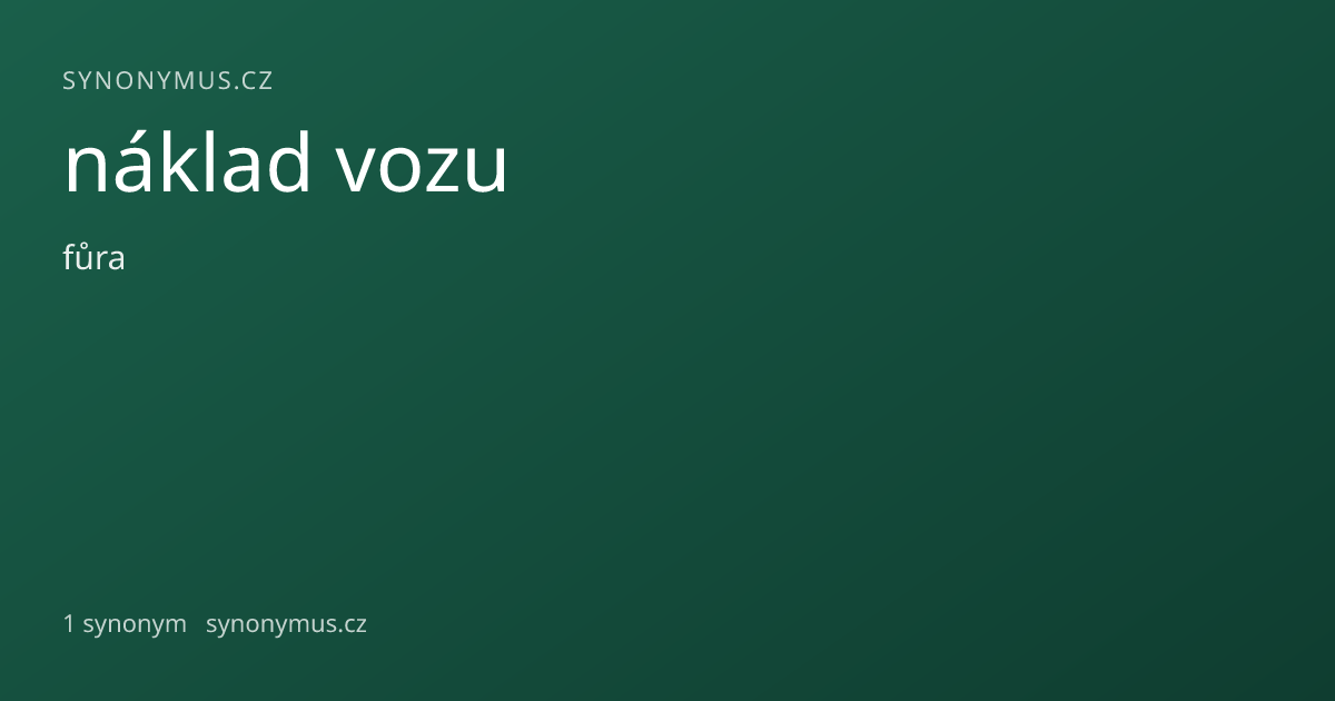 Náhled odkazu: náklad vozu
