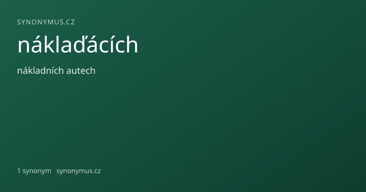Náhled odkazu: náklaďácích