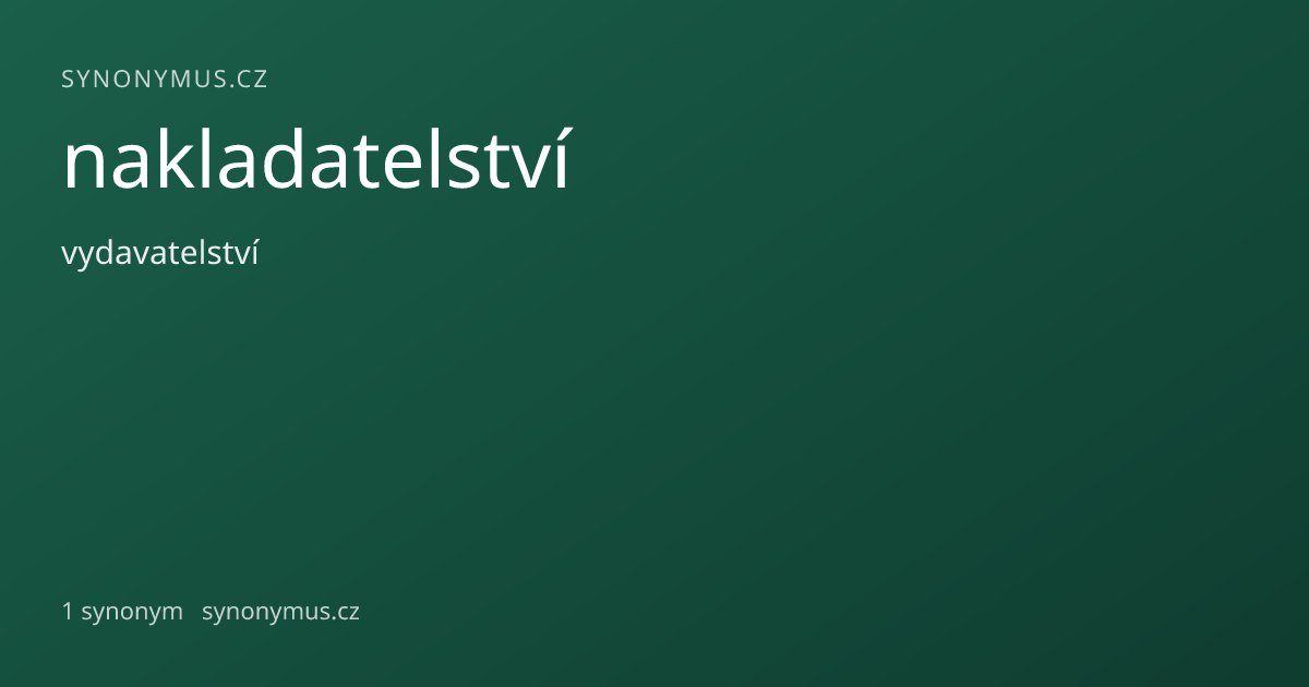 Náhled odkazu: nakladatelství