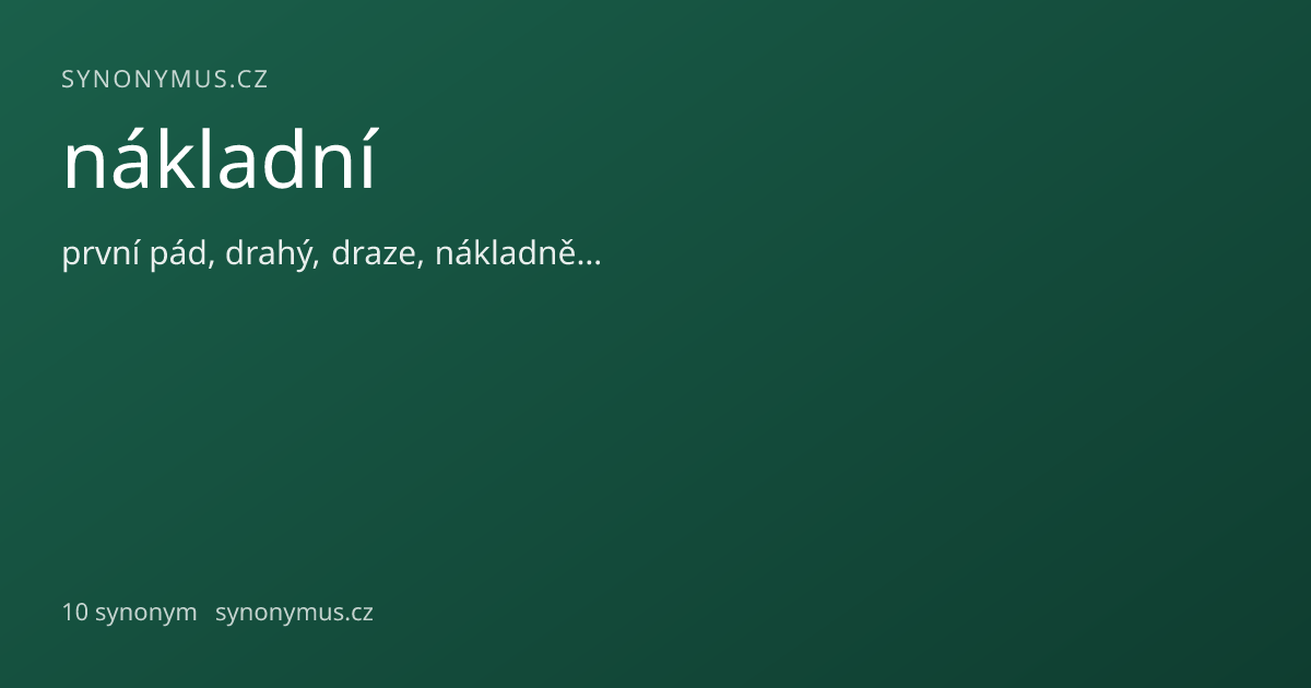 Náhled odkazu: nákladní