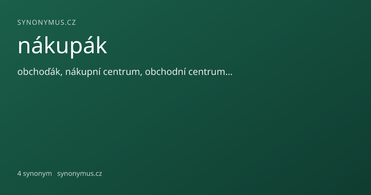 Náhled odkazu: nákupák