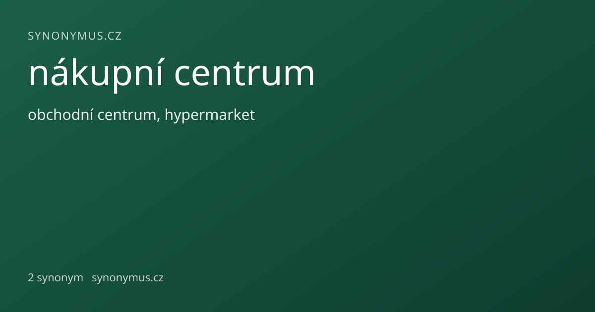 Náhled odkazu: nákupní centrum