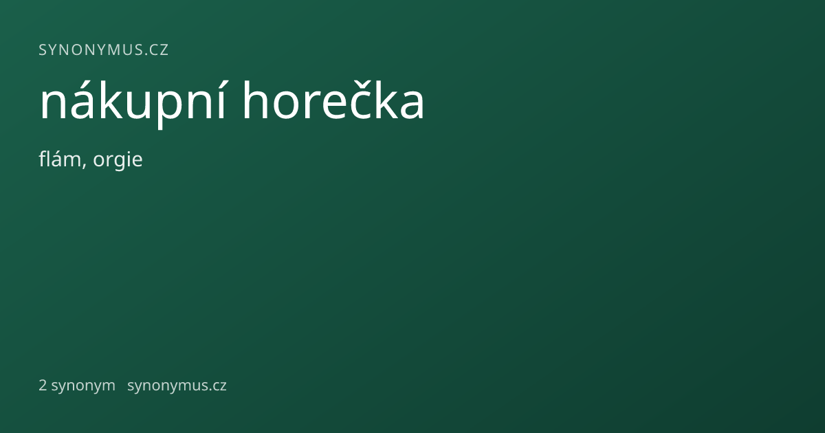 Náhled odkazu: nákupní horečka