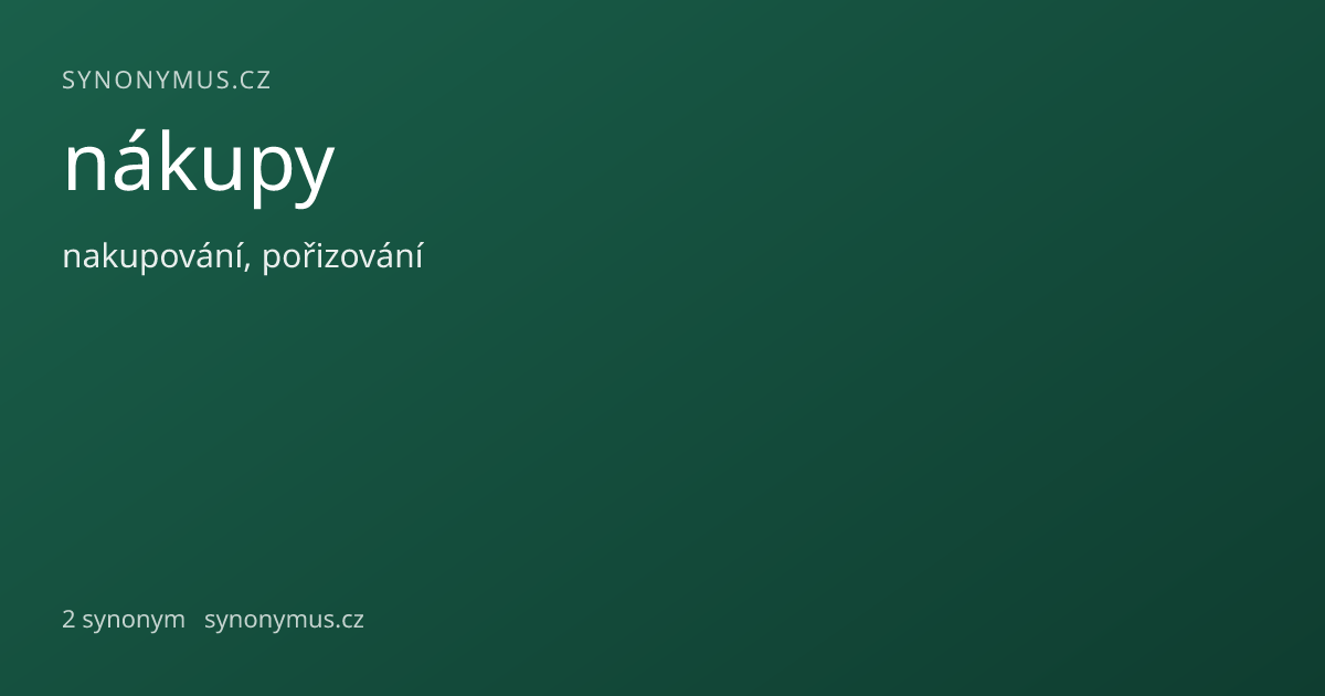 Náhled odkazu: nákupy