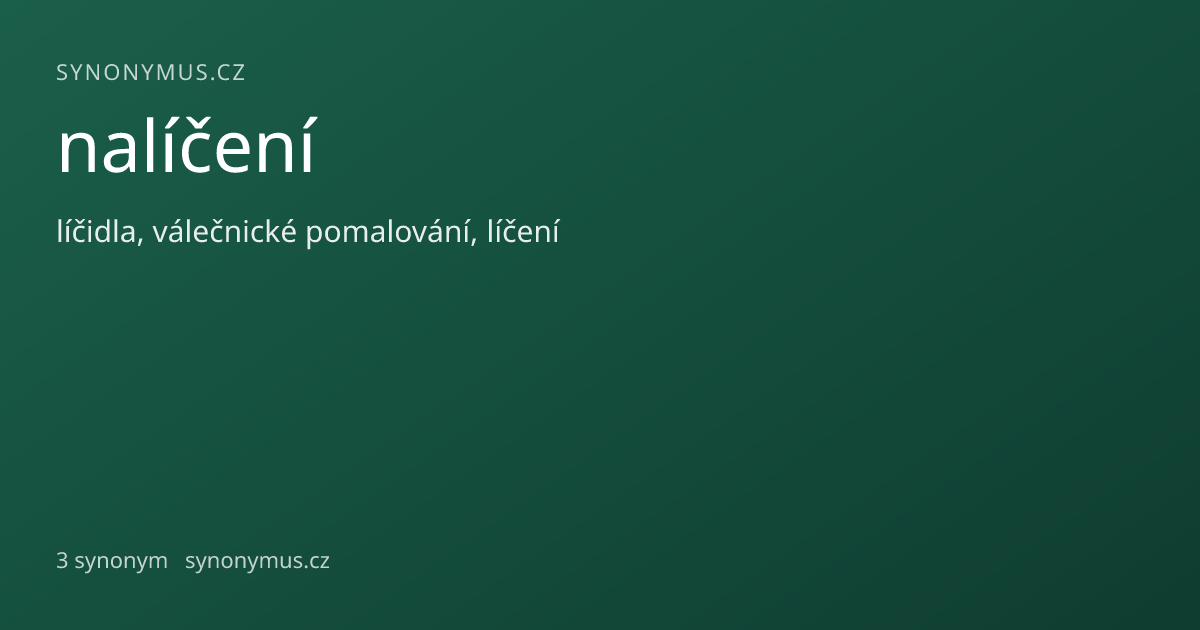 Náhled odkazu: nalíčení