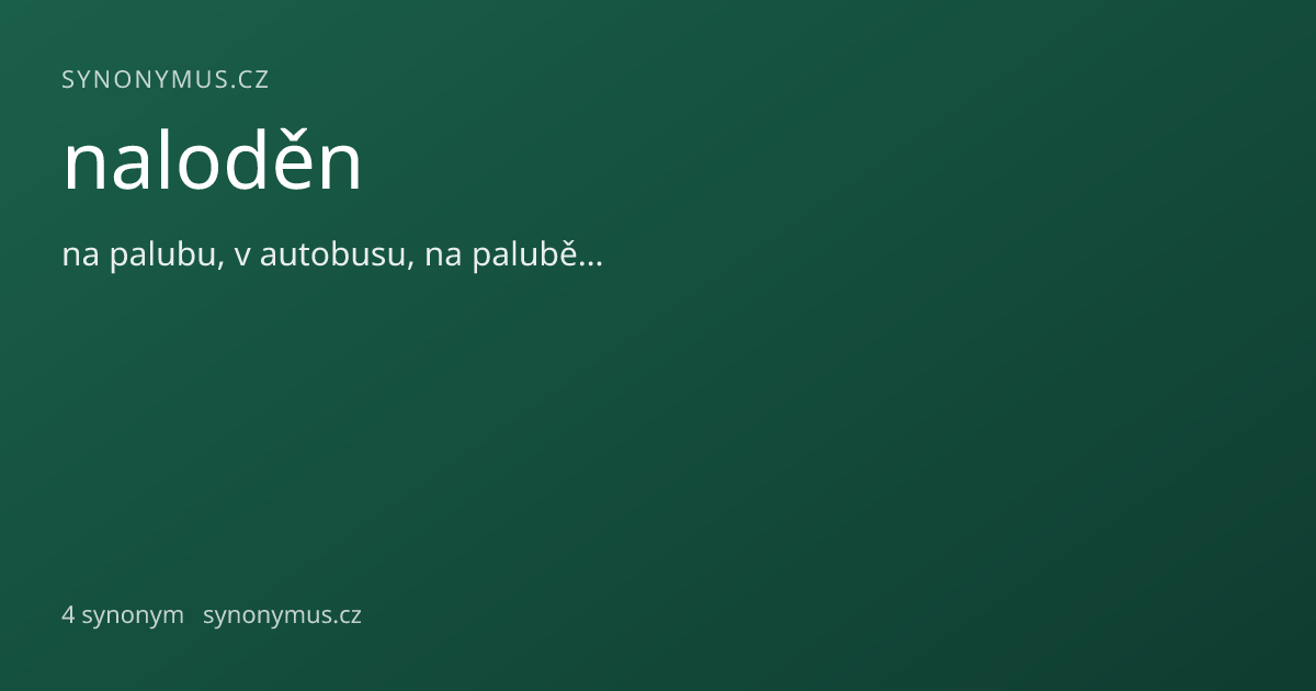 Náhled odkazu: naloděn