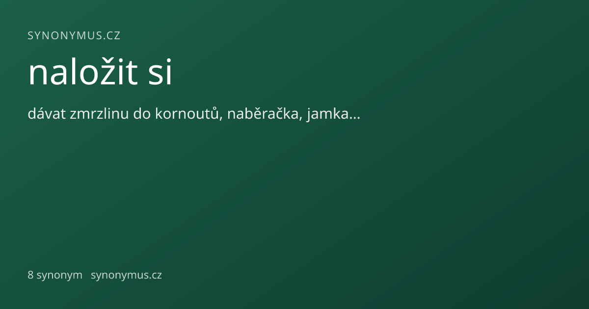Náhled odkazu: naložit si